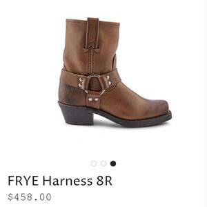 Frye Harness 8 1/2 Tan Leather Boots